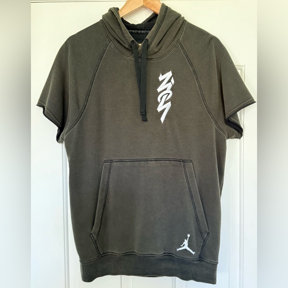 Jordan Zion Sleeveless Hoodie Dri-FIT Black/Olive Men’s S